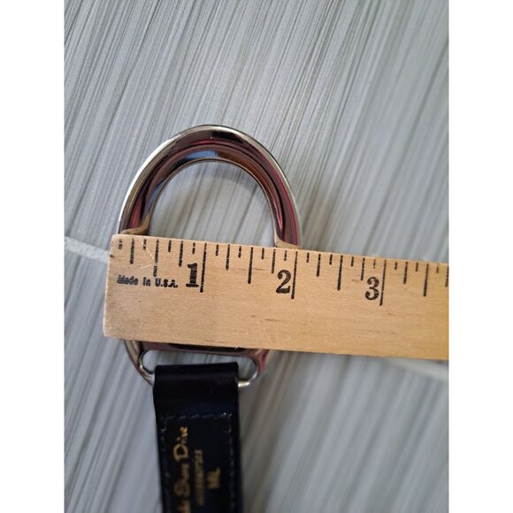 Lake Shore Drive Black & Silver Metal Circle Link Belt Adjustable 38 Inches - Picture 7 of 8